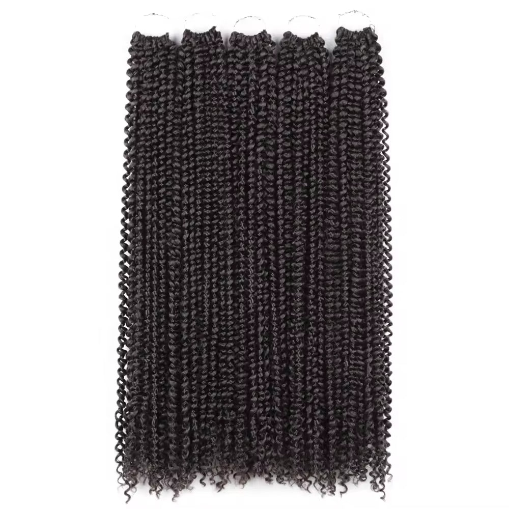 Passion Twist Hair 24 Inch Water Wave Crochet Braids for Passion Twist Synthjetic Braiding Hair Extensions
