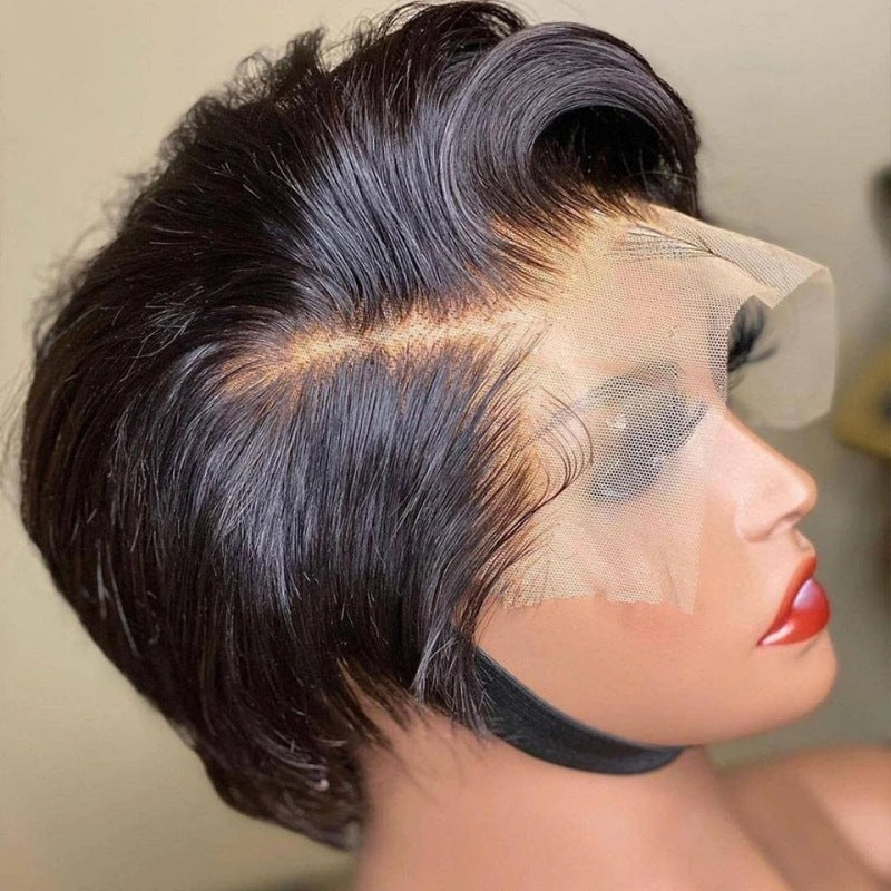 Human Hair Wig 13*4 Pixie Short Wigs