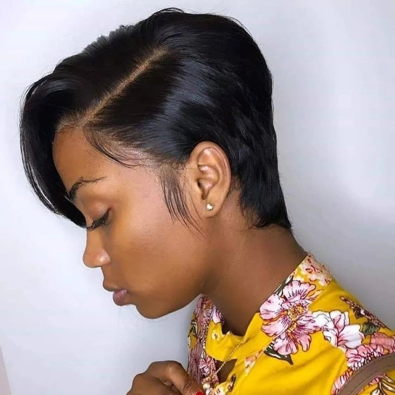 Human Hair Wig 13*4 Pixie Short Wigs