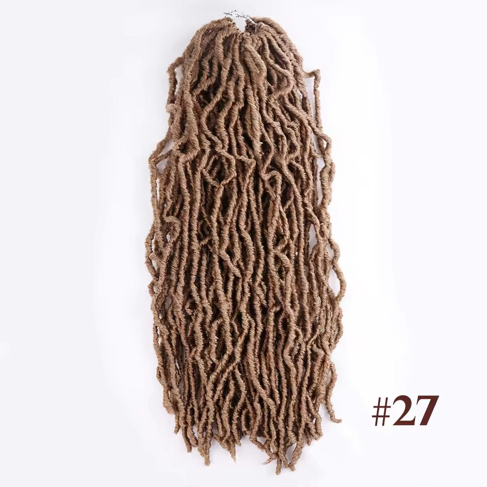 18 24 36 Inches Kanekalon Synthetic Dreadlocks Faux Extensions 350 Blonde Crochet New Soft Locs Wholesale Braiding Hair