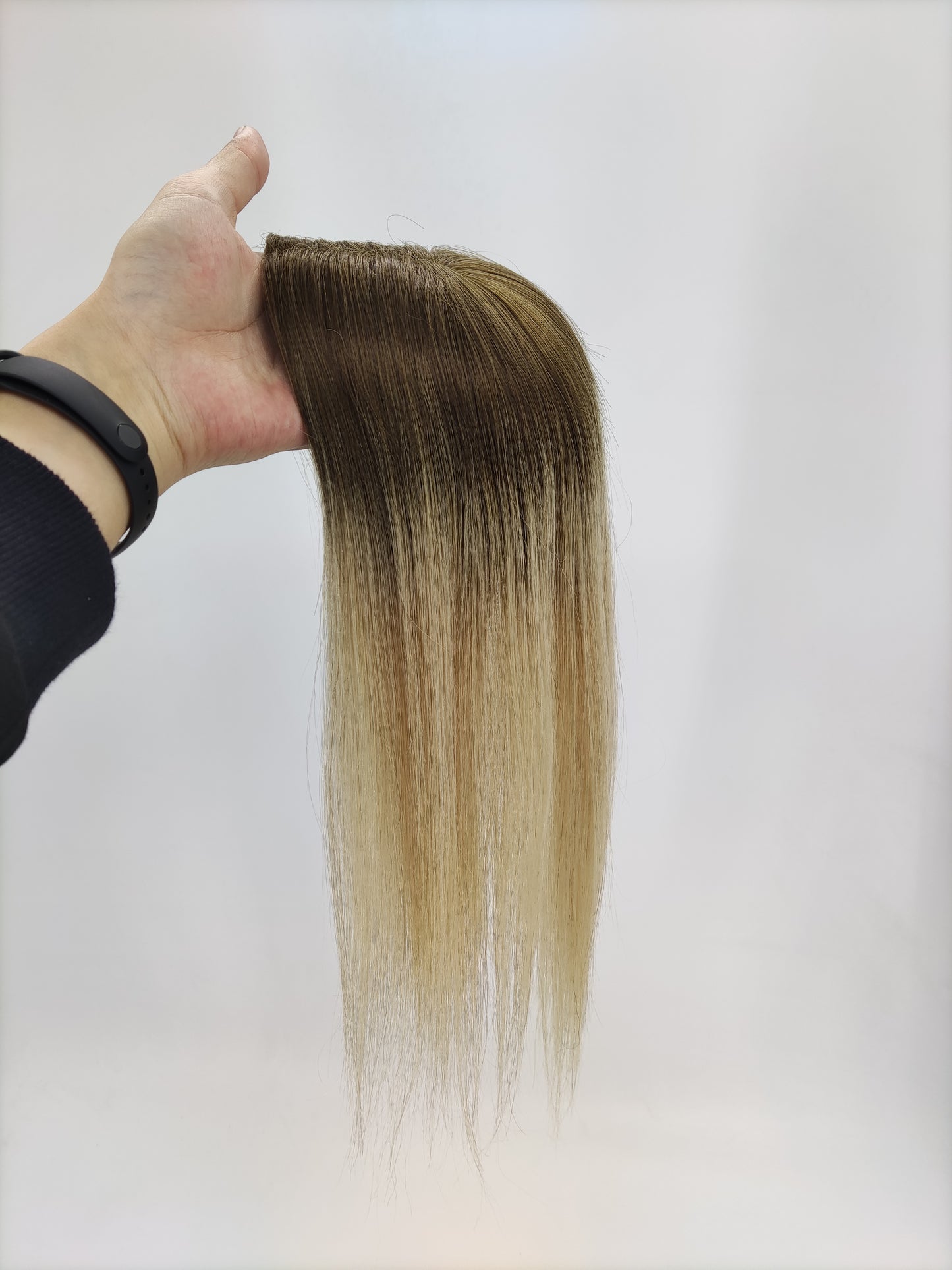 5"x6" Mono Base Vrigin Human HairTopper 100% Full Hand tied