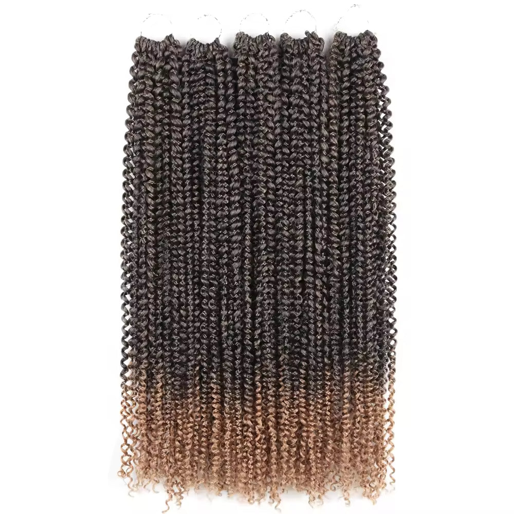 Passion Twist Hair 24 Inch Water Wave Crochet Braids for Passion Twist Synthjetic Braiding Hair Extensions