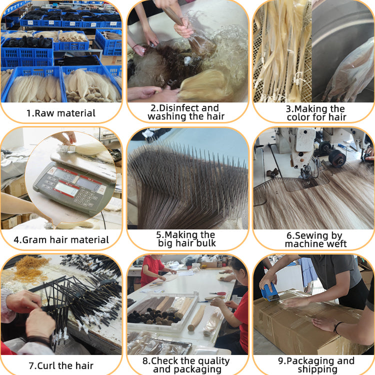 Thick End Invisible PU Clip Hair Extension Raw Blonde Seamless Clip In Hair Extensions