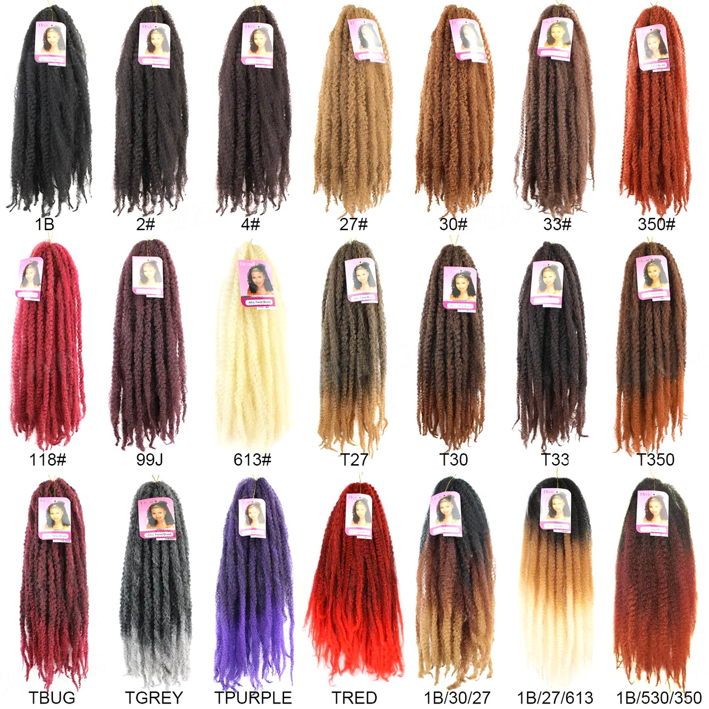 Marley twist 12" 14" 18" 24" Can Be Customized