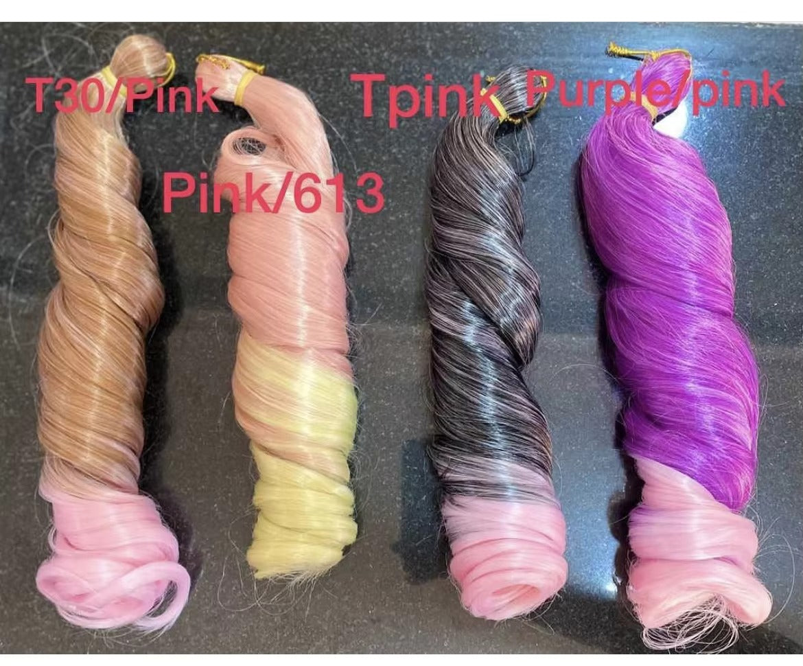 Kanekalons Fiber Hair French Curl Braiding Hair Crochet Extensiones Crochet Spiral Curls French Curls Silky for Braids Pony Style