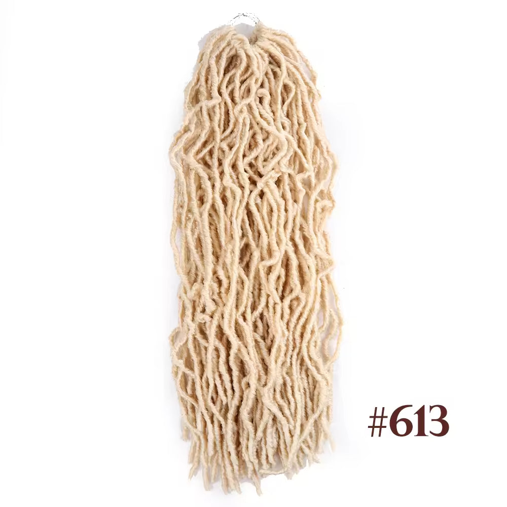 18 24 36 Inches Kanekalon Synthetic Dreadlocks Faux Extensions 350 Blonde Crochet New Soft Locs Wholesale Braiding Hair