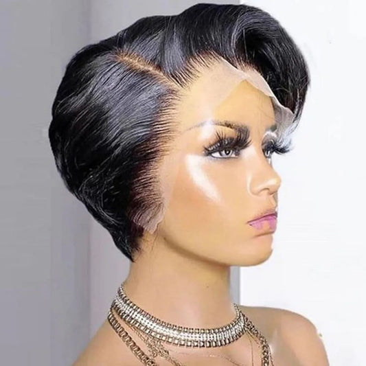 Human Hair Wig 13*4 Pixie Short Wigs
