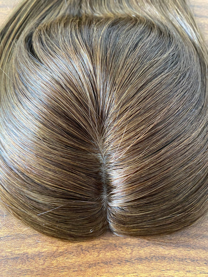 6x6.5" Silk Part with Wefted BaseVirgin Human Hair Topper BESTSELLER Natural Looking