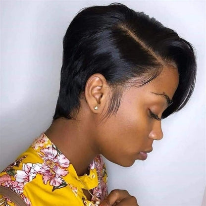 Human Hair Wig 13*4 Pixie Short Wigs