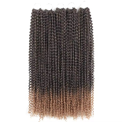 Passion Twist Hair 24 Inch Water Wave Crochet Braids for Passion Twist Synthjetic Braiding Hair Extensions