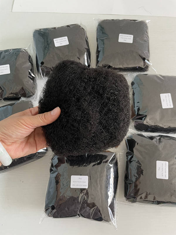 Afro Kinky Curly Human Hair 30 gams Natural Black For Dreadlocks and Twist