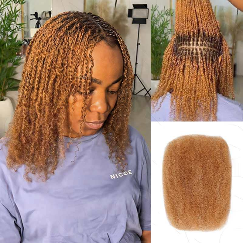 Afro Kinky Bulk Hair 50 grams Per Pack For Twists And Dreadlocks Natural Hair