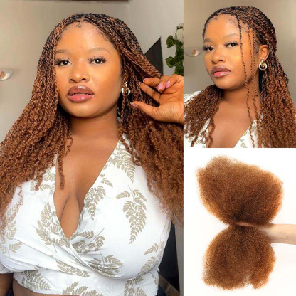 Afro Kinky Bulk Hair 50 grams Per Pack For Twists And Dreadlocks Natural Hair
