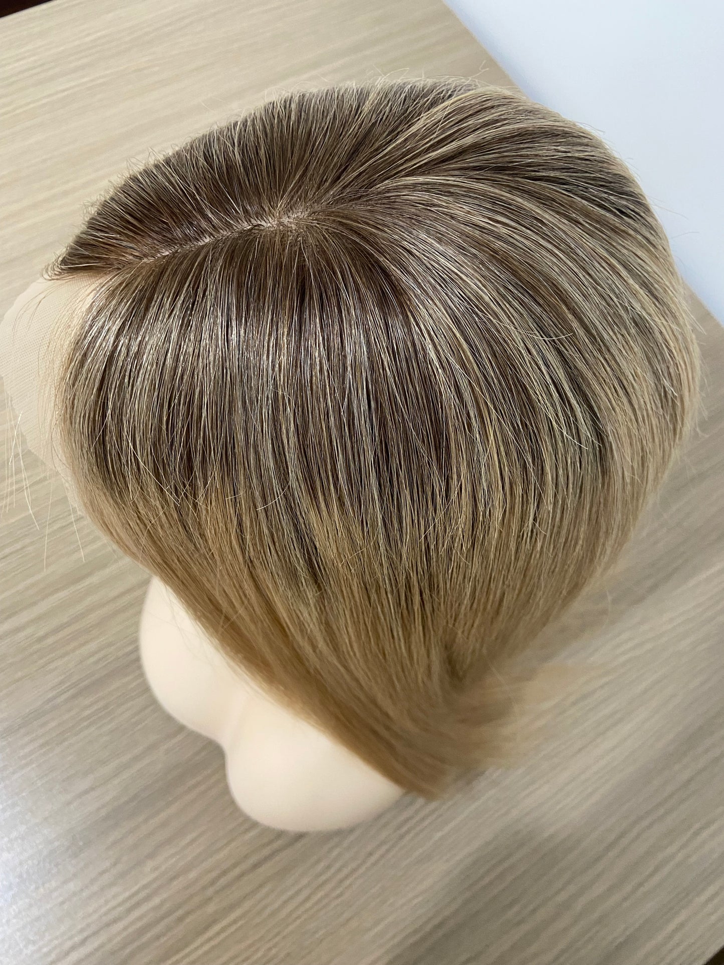 Medical Silicone Wig 4"x4" Silk TopFull Lace Cap 100% Virgin HumanHair Full Hand Tied Kosher Jewishwig