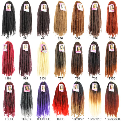 Marley twist 12" 14" 18" 24" Can Be Customized