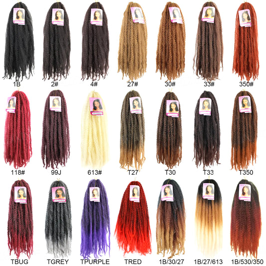 Marley twist 12" 14" 18" 24" Can Be Customized