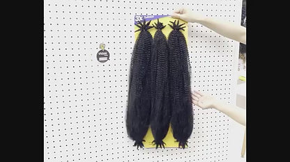 Afro Marley Twist Hair 3x Pre-Separated Spring Afro Twist for Soft Locs 24inch Marley Mini Twist Braiding Hair Black Hair for Women