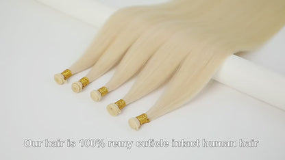 Machine Tied Remy Human Hair Weft