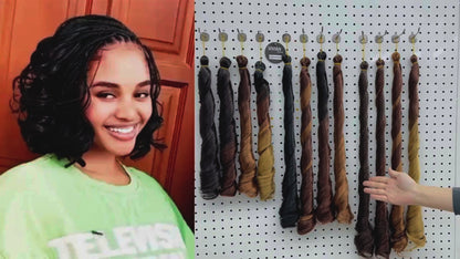 Kanekalons Fiber Hair French Curl Braiding Hair Crochet Extensiones Crochet Spiral Curls French Curls Silky for Braids Pony Style