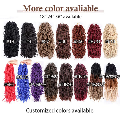 18 24 36 Inches Kanekalon Synthetic Dreadlocks Faux Extensions 350 Blonde Crochet New Soft Locs Wholesale Braiding Hair