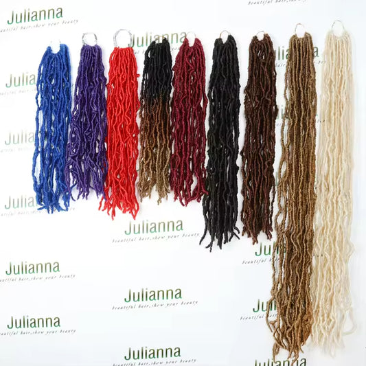 18 24 36 Inches Kanekalon Synthetic Dreadlocks Faux Extensions 350 Blonde Crochet New Soft Locs Wholesale Braiding Hair